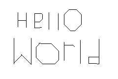 "Hello World" is written on the screen
